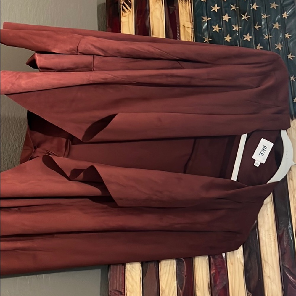 Suede Lightweight Blazer Jacket - image 1